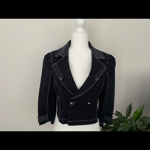 Navy Blue Nautical GUESS Blazer